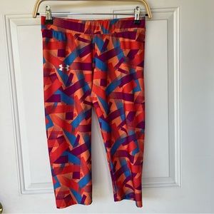 •UNDER ARMOUR• Heat Gear Capri Workout Leggings - Size Medium